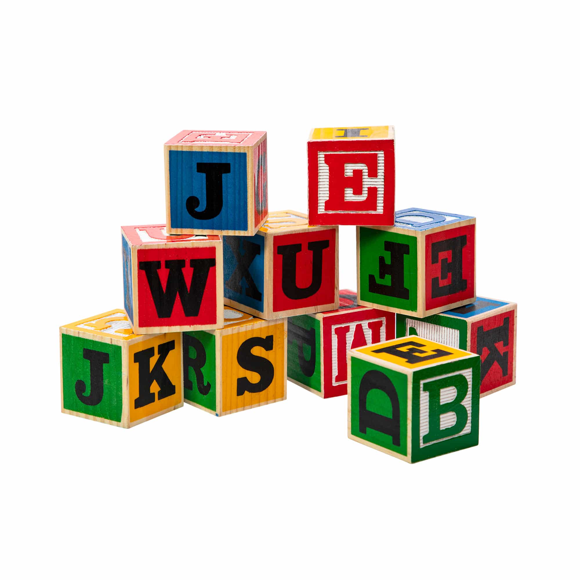 Large ABC Wood Blocks - Block Stack