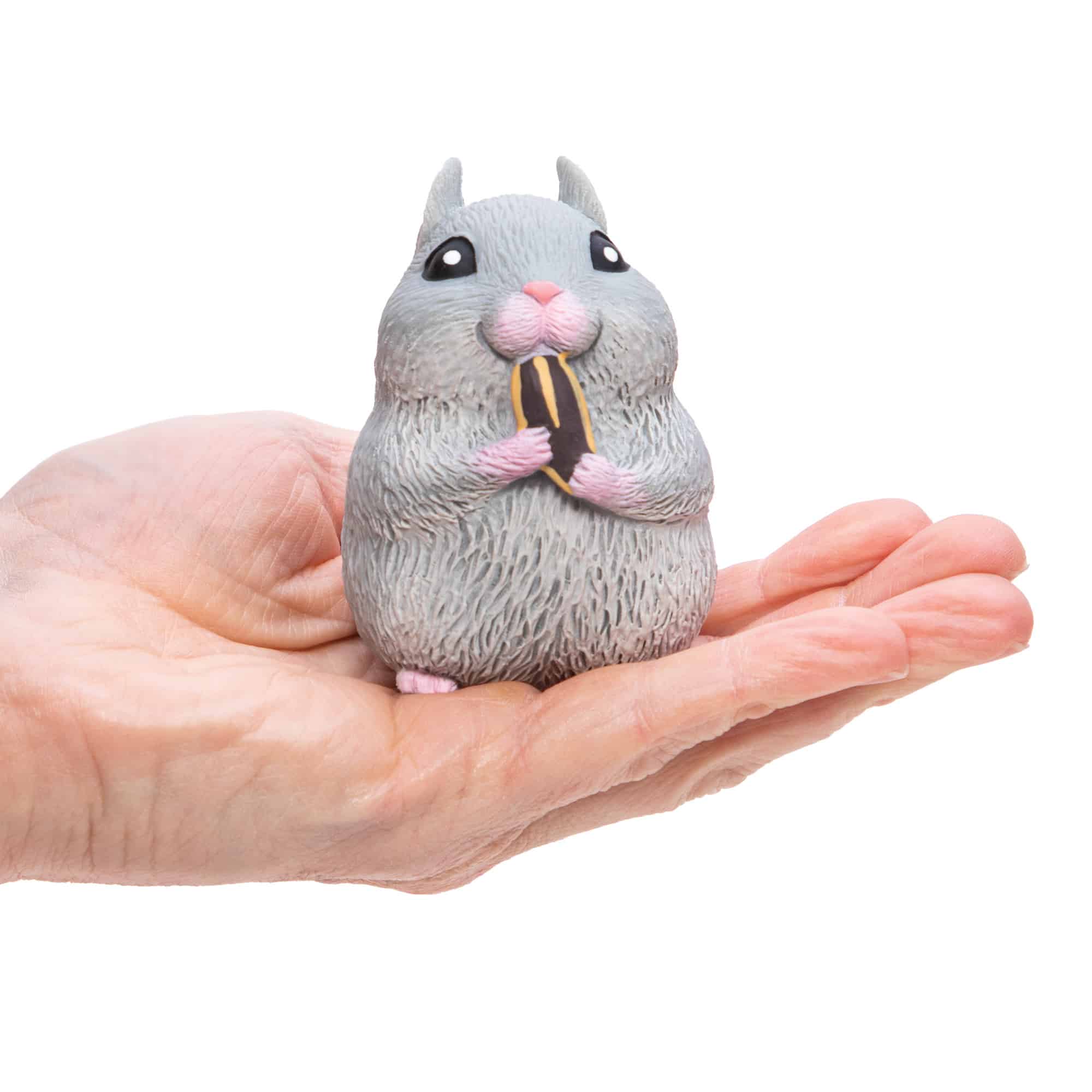 Chonky Cheeks Hamsters - Grey in Hand