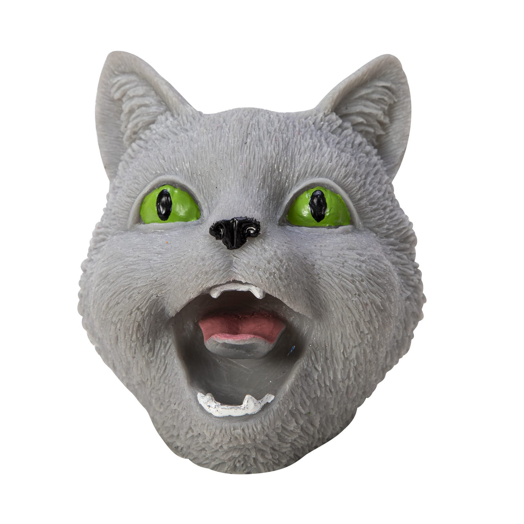 Cat Hand Puppet - Grey Front