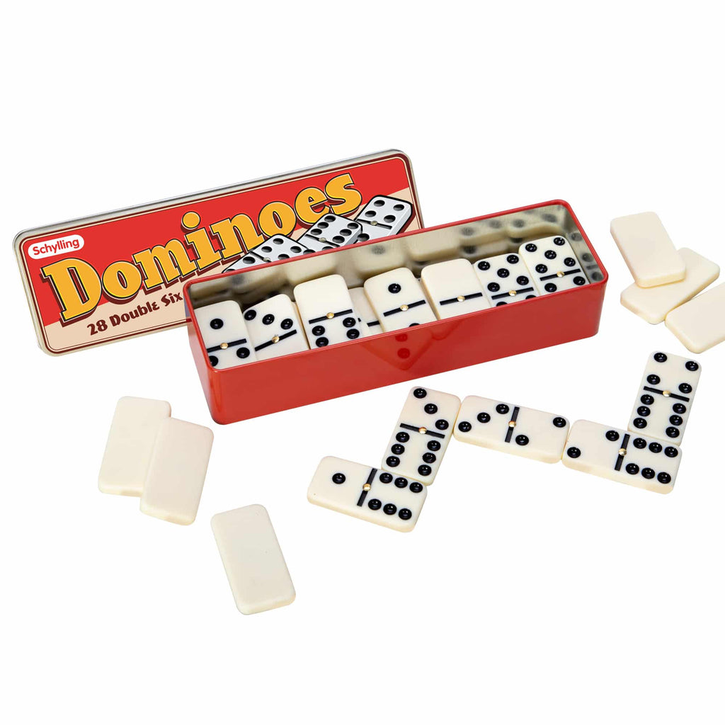 Dominoes in package top open