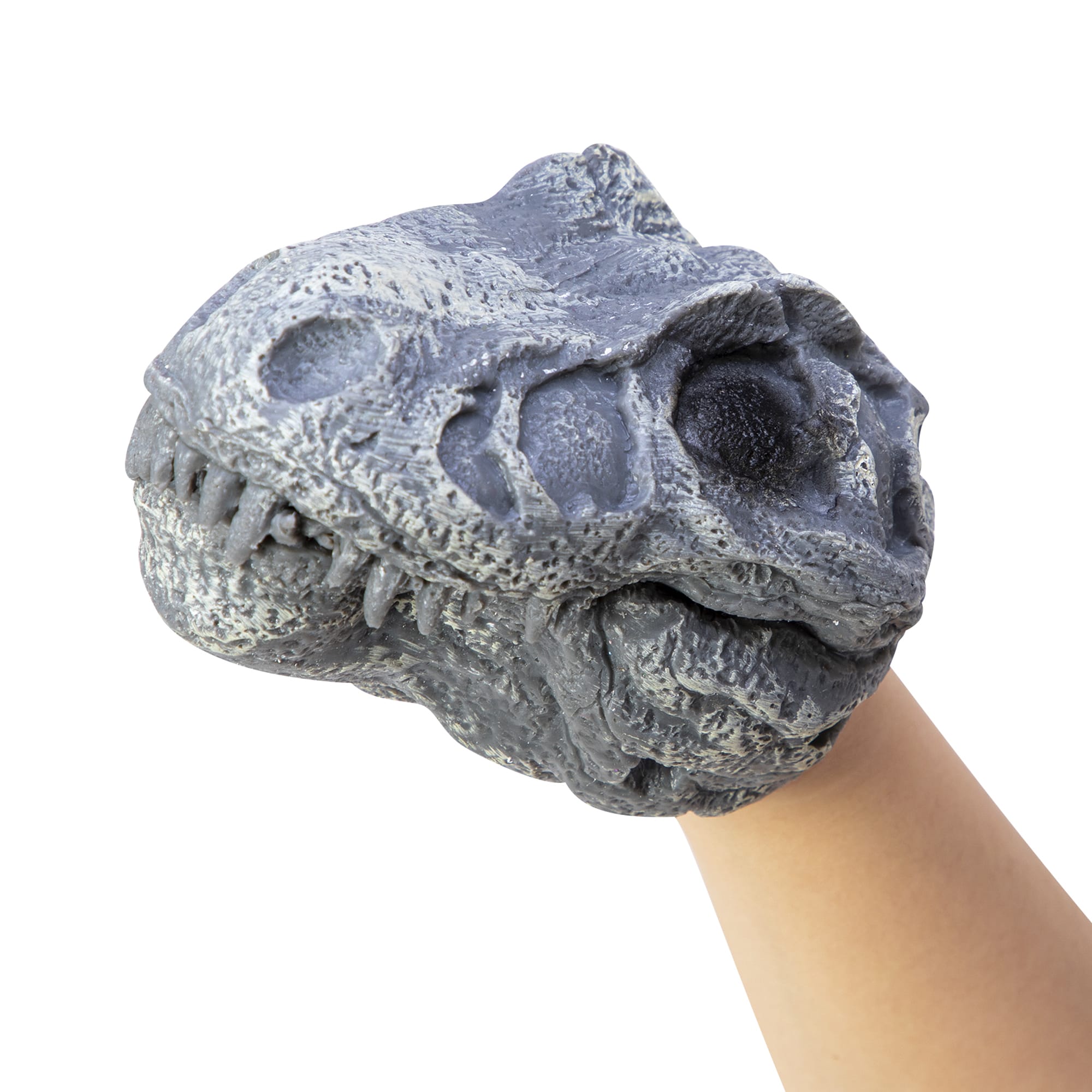 Dino Skull Hand Puppet - Trex Closed