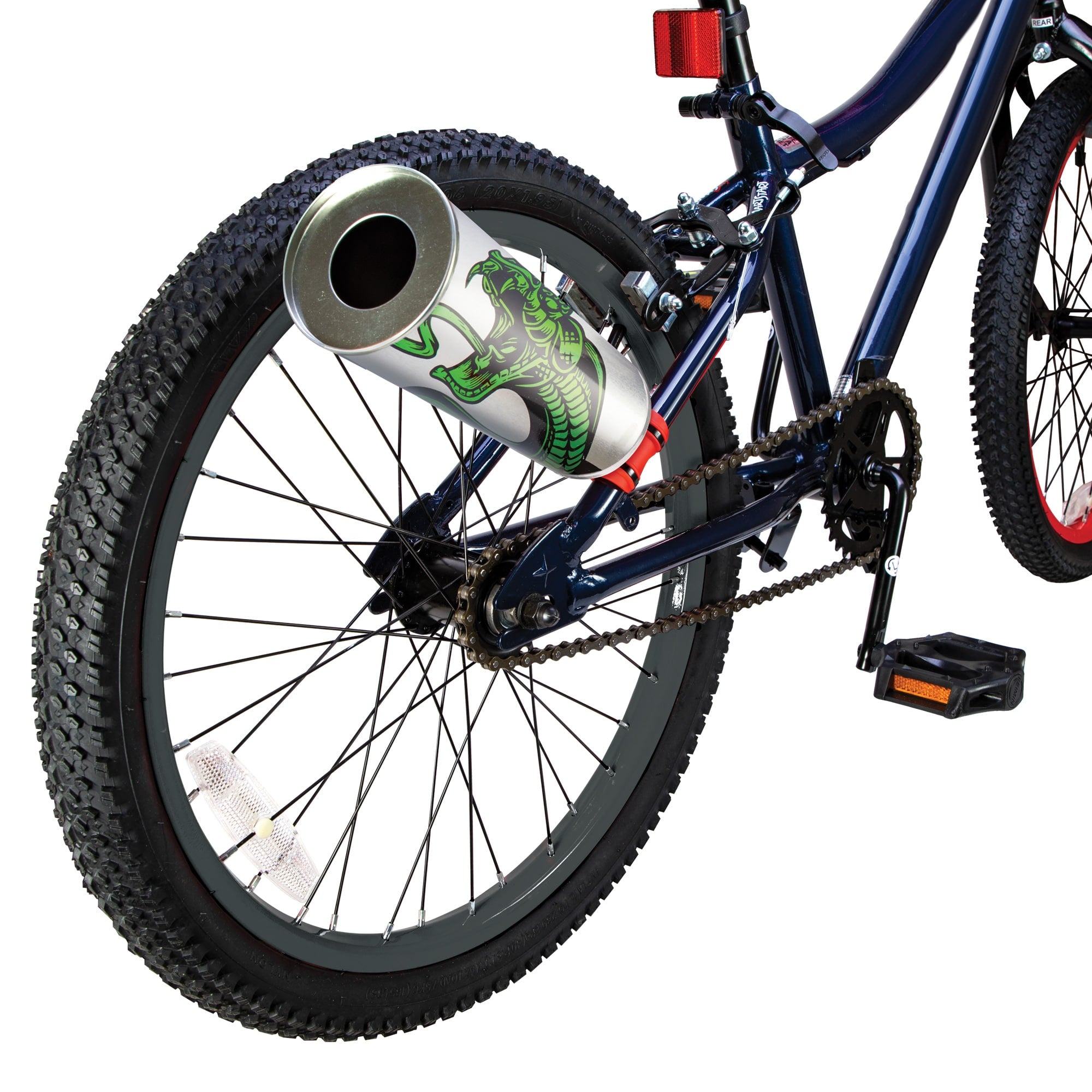 Hyper-Pipe snake toy on bike