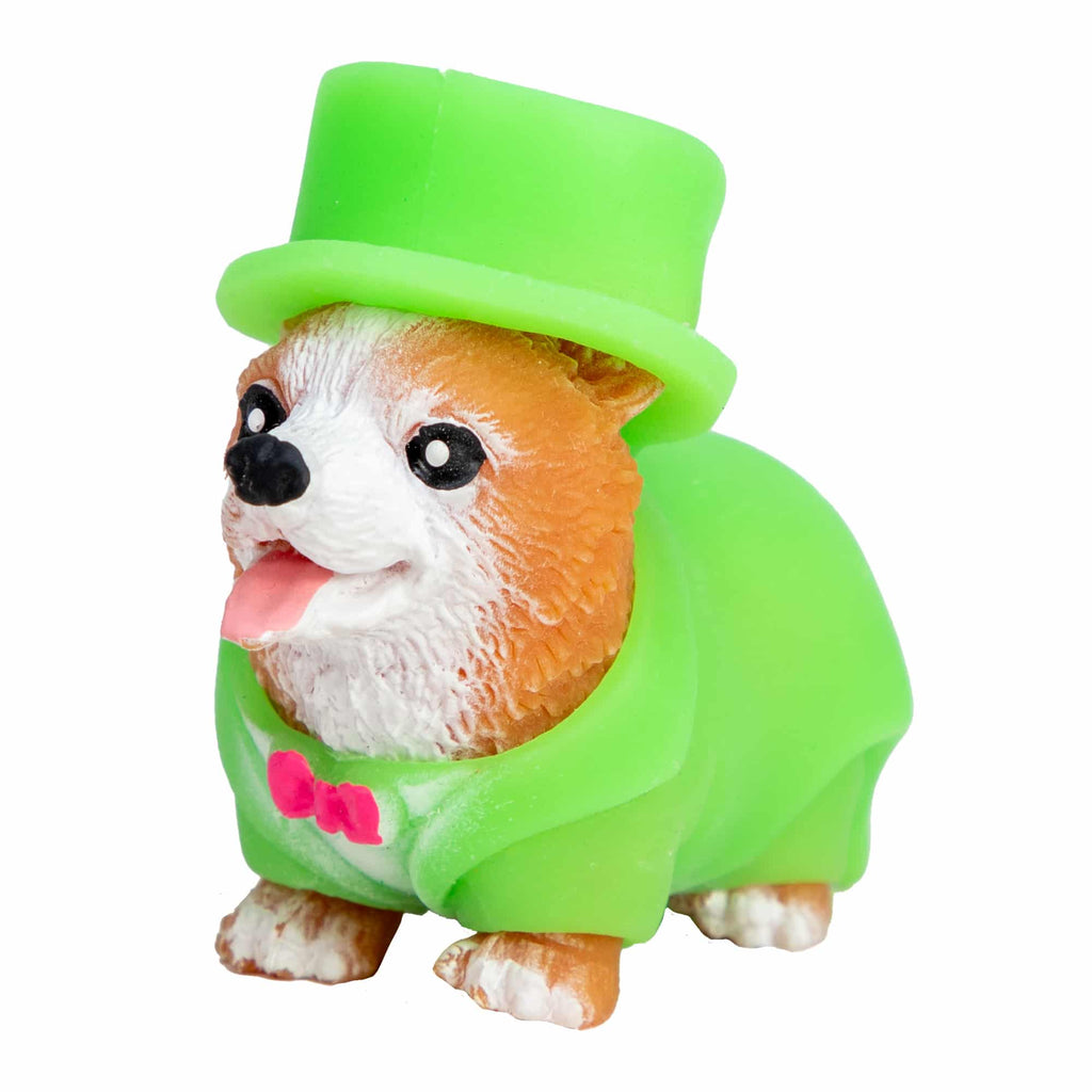 Party Animals Rave Puppies - Corgi in a neon tuxedo costume