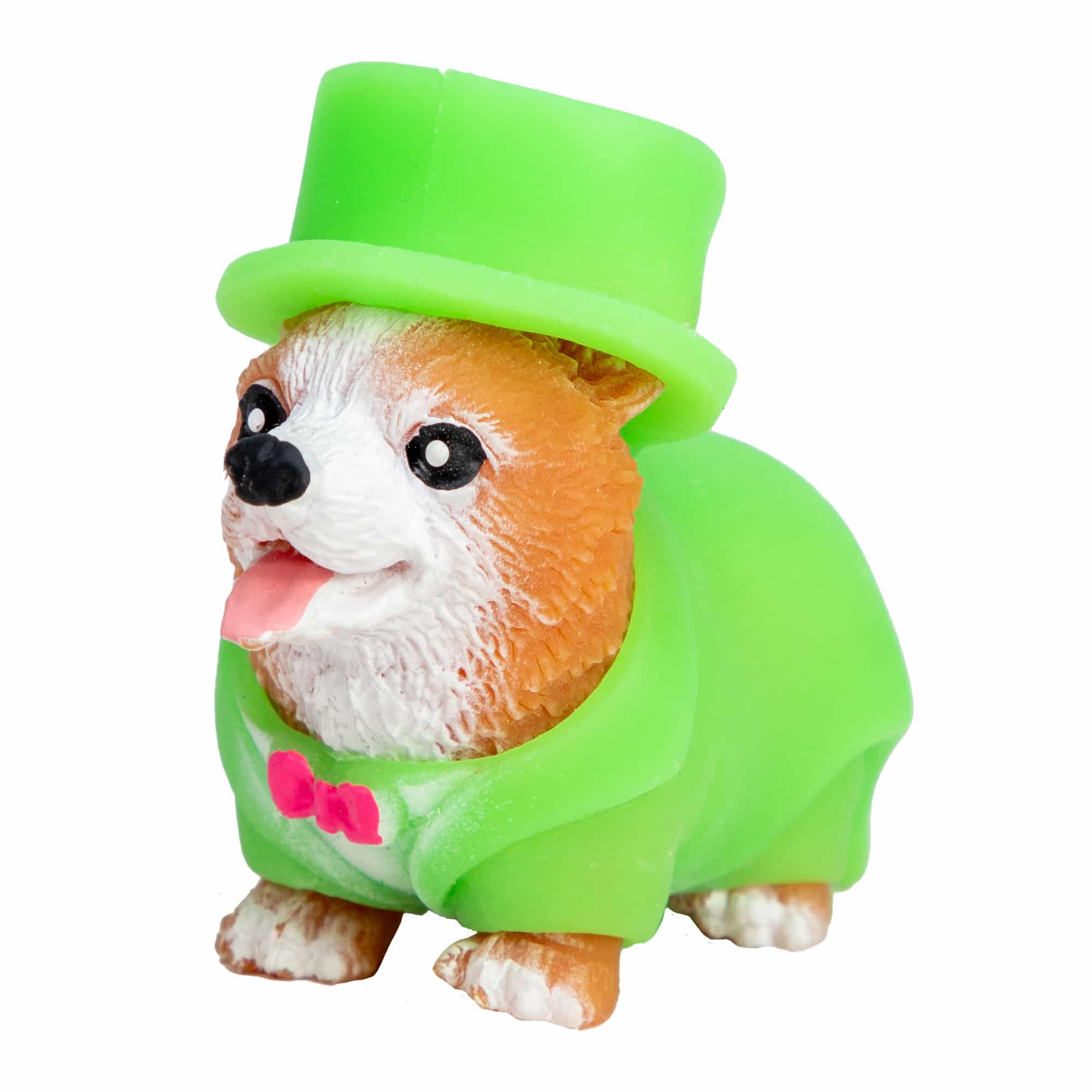 Party Animals Rave Puppies - Corgi in a neon tuxedo costume