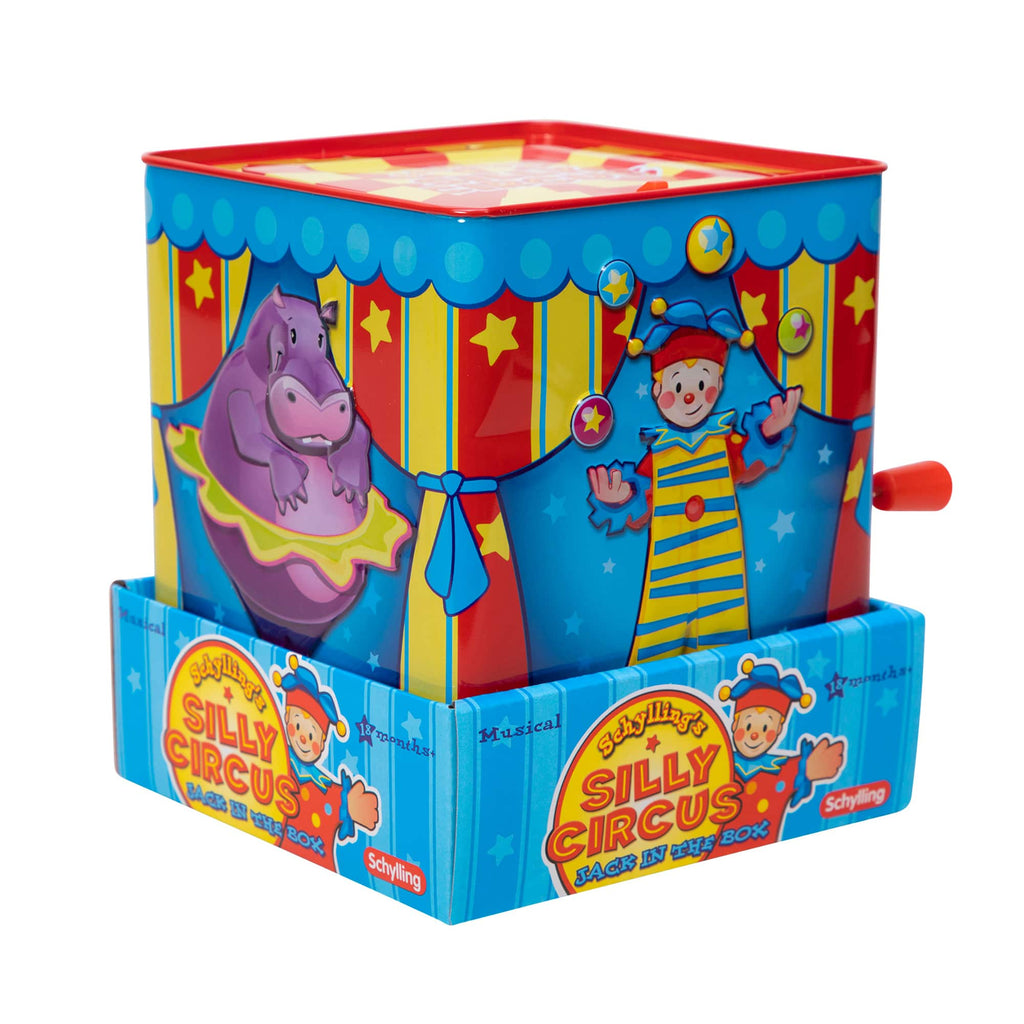Silly Circus Jack in the Box in Package Tray Front Angle